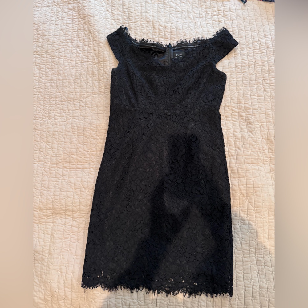Classic Black lace cocktail dress